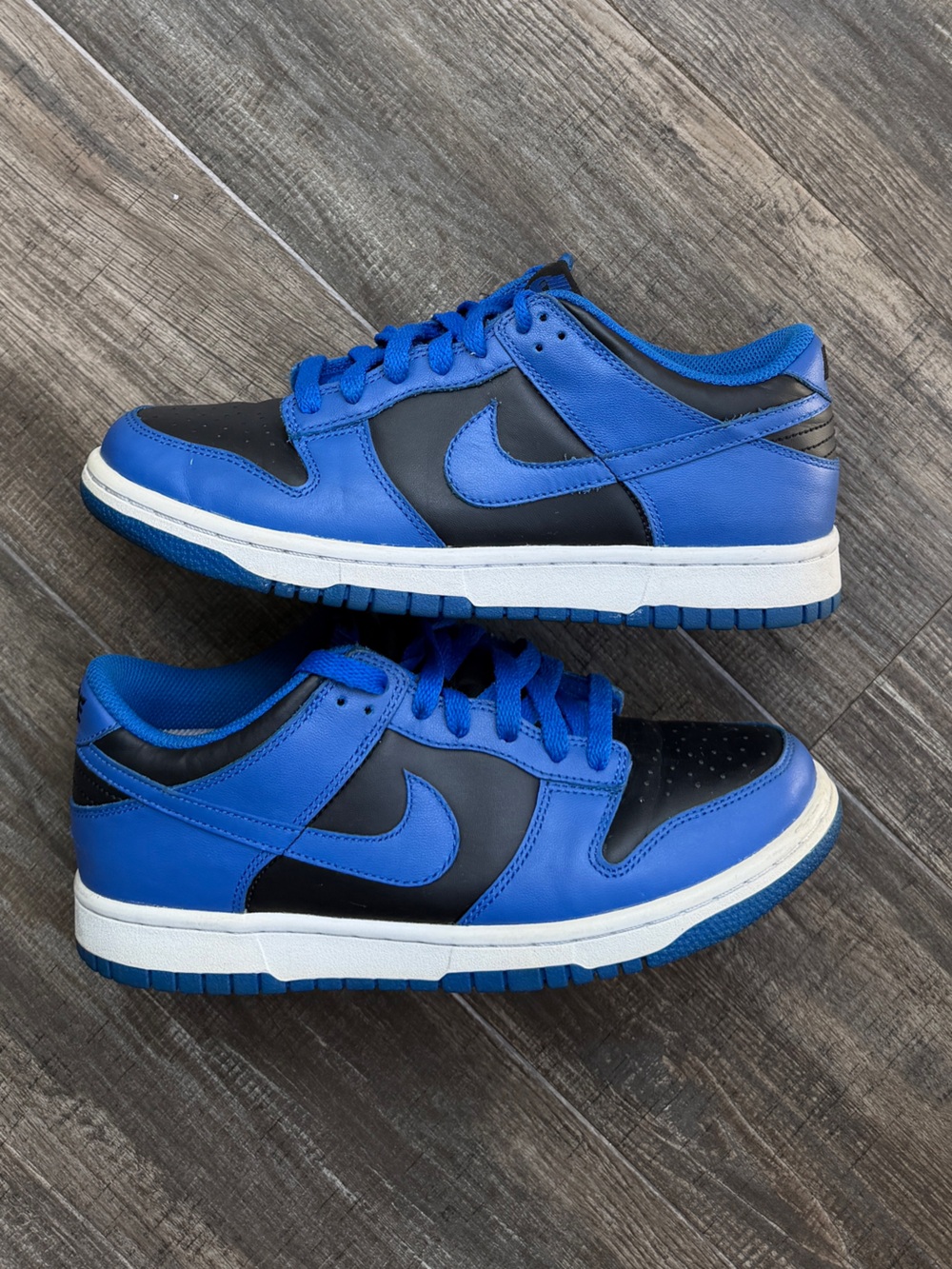 Nike Dunk Low Hyper Cobalt Blue & Black Sneakers 6. 7.5